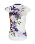 RIVANELLE Kurzarm Radtrikot und Shorts - MISS FLOWERY - Weiß/mehrfarbig