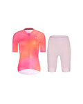 RIVANELLE Kurzarm Radtrikot und Shorts - COSMA - Rosa/Orange