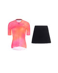 RIVANELLE kurzes Trikot und Rock - COSMA - Schwarz/Orange/Rosa