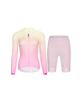 RIVANELLE Langarm Radtrikot und Hose - ELEVATE - Rosa/mehrfarbig
