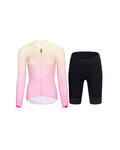 RIVANELLE Langarm Radtrikot und Hose - ELEVATE - Schwarz/Rosa/mehrfarbig