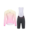 RIVANELLE Langarm Radtrikot und Hose - ELEVATE - Anthrazit/Rosa/mehrfarbig