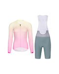 RIVANELLE Langarm Radtrikot und Hose - ELEVATE - Grün/Rosa/mehrfarbig