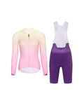 RIVANELLE Langarm Radtrikot und Hose - ELEVATE - Lila/Rosa/mehrfarbig