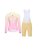 RIVANELLE Langarm Radtrikot und Hose - ELEVATE - Beige/Rosa/mehrfarbig