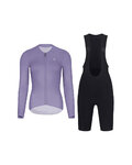 RIVANELLE Langarm Radtrikot und Hose - ELEVATE - Schwarz/Lila
