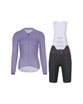 RIVANELLE Langarm Radtrikot und Hose - ELEVATE - Anthrazit/Lila