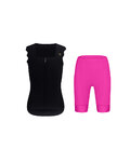 RIVANELLE ärmelloses Trikot und kurze Hose - SCALLESSA - Cyclamen/Schwarz