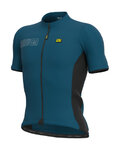 ALÉ Kurzarm Fahrradtrikot - SOLID COLOR BLOCK - Blau