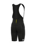 ALÉ Kurze Fahrradhose mit Trägern - R-EV1 AGONISTA PLUS - Schwarz/Weiß