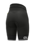 ALÉ Fahrradshorts ohne Träger - SOLID BLEND LADY - Schwarz/Weiß