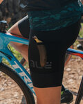 ALÉ Kurze Fahrradhose mit Trägern - OFF-ROAD GRAVEL STONES CARGO LADY - Schwarz