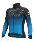 ALÉ Langarm Fahrradtrikot für den Winter - PRS BULLET DWR - Schwarz/Blau