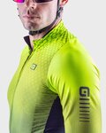 ALÉ Langarm Fahrradtrikot für den Winter - R-EV1 CLIMA PROTECTION 2.0 VELOCITY WIND G+ - Gelb/Schwarz