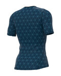 ALÉ Kurzarm Fahrrad-Shirt - QUARK - Blau
