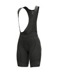 ALÉ Kurze Fahrradhose mit Trägern - PRS MASTER 2.0 LADY - Schwarz/Grau