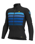 ALÉ Langarm Fahrradtrikot für den Winter - PR-R SOMBRA WOOL THERMO - Schwarz/Blau