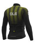 ALÉ Langarm Fahrradtrikot für den Winter - SOLID THORN - Schwarz/Gelb