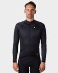 ALÉ Langarm Fahrradtrikot für den Winter - R-EV1 THERMAL - Schwarz