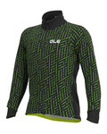 ALÉ Fahrrad-Thermojacke - PR-R GREEN BOLT - Schwarz/Grün