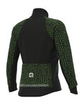 ALÉ Fahrrad-Thermojacke - PR-R GREEN BOLT - Schwarz/Grün