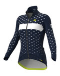 ALÉ Fahrrad-Thermojacke - PR-R STARS - Blau/Weiß