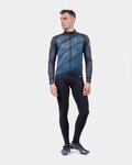ALÉ Fahrrad-Thermojacke - PR-R TAK WOOL THERMO - Schwarz/Blau