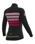ALÉ Langarm Fahrradtrikot für den Winter - PR-R SOMBRA WOOL THERMO - Schwarz/Rosa