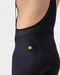ALÉ Kurze Fahrradhose mit Trägern - PR-R SELLA PLUS - Schwarz/Weiß