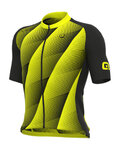 ALÉ Kurzarm Fahrradtrikot - PR-R SQUARE - Gelb