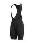 ALÉ Kurze Fahrradhose mit Trägern - PR-R GREEN SPEED - Schwarz