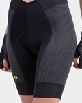 ALÉ Kurze Fahrradhose mit Trägern -  R-EV1  VELOCITY HD LADY - Schwarz