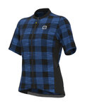 ALÉ Kurzarm Fahrradtrikot - OFF ROAD - GRAVEL SCOTTISH LADY - Blau