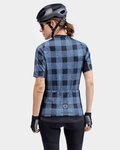 ALÉ Kurzarm Fahrradtrikot - OFF ROAD - GRAVEL SCOTTISH LADY - Blau