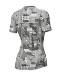 ALÉ Kurzarm Fahrrad-Shirt - INTIMO BREAK - Grau