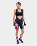 ALÉ Kurze Fahrradhose mit Trägern - PR-R KENYA LADY - Rosa