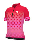 ALÉ Kurzarm Fahrradtrikot - BUBBLE - Rot/Rosa