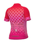ALÉ Kurzarm Fahrradtrikot - BUBBLE - Rot/Rosa