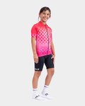 ALÉ Kurzarm Fahrradtrikot - BUBBLE - Rot/Rosa