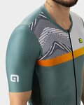 ALÉ Kurzarm Fahrradtrikot - ZIG ZAG PR-S - Grün