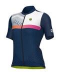 ALÉ Kurzarm Fahrradtrikot - ZIG ZAG PR-S - Blau