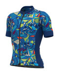 ALÉ Kurzarm Fahrradtrikot - OVER PRAGMA - Blau