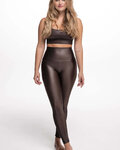 ATHLEEYA Leggins - ESSENTIAL SHINE - Braun