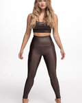 ATHLEEYA Leggins - ESSENTIAL SHINE - Braun