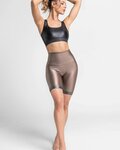 ATHLEEYA Leggins - COFFEE BIKER SHINE - Beige