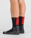 SPORTFUL Klassische Fahrradsocken - PRIMALOFT - Schwarz/Rot