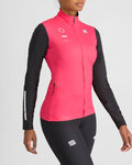 SPORTFUL Langarm Fahrradtrikot für den Winter - SQUADRA W - Rosa/Schwarz