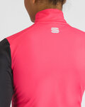 SPORTFUL Langarm Fahrradtrikot für den Winter - SQUADRA W - Rosa/Schwarz