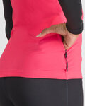 SPORTFUL Langarm Fahrradtrikot für den Winter - SQUADRA W - Rosa/Schwarz