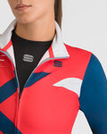 SPORTFUL Langarm Fahrradtrikot für den Winter - SQUADRA W - Rot/Blau